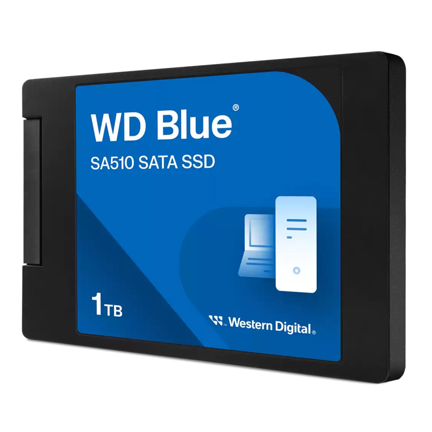 Western Digital 1TB SSD - SATA III 2.5" 7mm Blue, R/W Speed Up to 560/520 MB/s - WDS100T3B0A