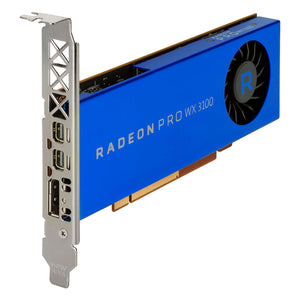 AMD Radeon Pro WX 3100 Professional Graphics Card - 4GB GDDR5 - 128-bit Interface - 512 Stream Processors - 2x Mini DisplayPorts, 1x DP - High Profile Video Card - (100-505999) - Refurbished