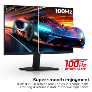 HAJAAN 24” Inch FHD 1920 x 1080p IPS Computer Monitor with 100Hz Refresh Rate | Ultra-Slim Bezels | Wall Mountable | HDMI, VGA (X2424i) - 1 Year Warranty