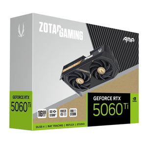 ZOTAC GAMING GeForce RTX 5060 Ti 16GB AMP Graphics Card - IceStorm 2.0 Cooling With BladeLink Fans, 3x Display Port / HDMI - (ZT-B50620F-10M)