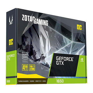 ZOTAC Gaming GeForce GTX 1650 Graphics Card| 4GB GDDR6, PCI Express 3.0 Video Card, DisplayPort 1.4, HDMI 2.0 (ZT-T16520F-10L)