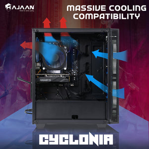 HAJAAN CYCLONIA Gaming PC – AMD Ryzen 5 5600G, Windows 11 Pro 64-bit