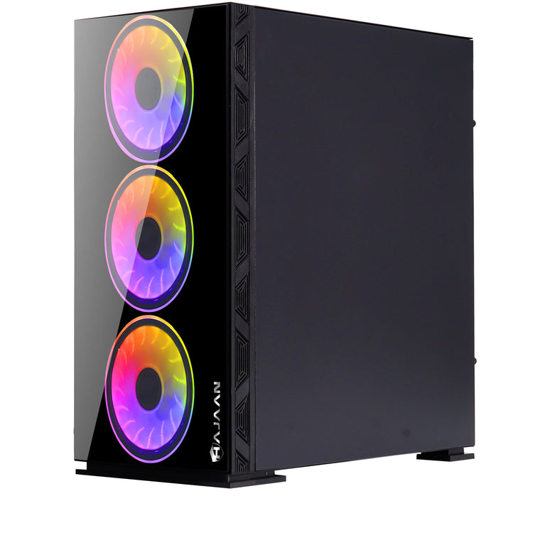 HAJAAN BREEZE PRO Gaming PC Desktop Tower Intel Core i7 Processor up to 4.60GHz 32GB DDR4 RAM 1TB SSD GeForce RTX 3060 12GB GDDR6 HDMI with RGB Gaming Keyboard Mouse, Headset, Wifi Ready Windows 11 Pro