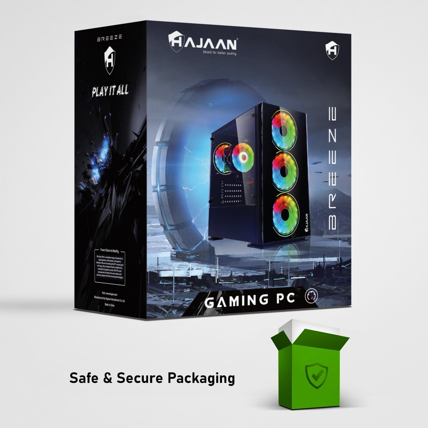 HAJAAN BREEZE Gaming PC | Intel Core i5 Processor | 32 GB DDR4 RAM, 1TB SSD, Windows 11 Pro