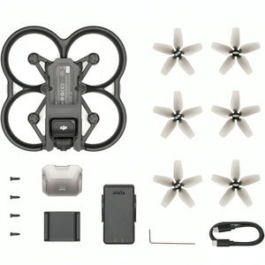 DJI Avata Drone | 155° Super-Wide FOV | 4K Stabilized Video | Downward Obstacle Sensing | 18-Minutes Max Flight Time (CP.FP.00000062.02)
