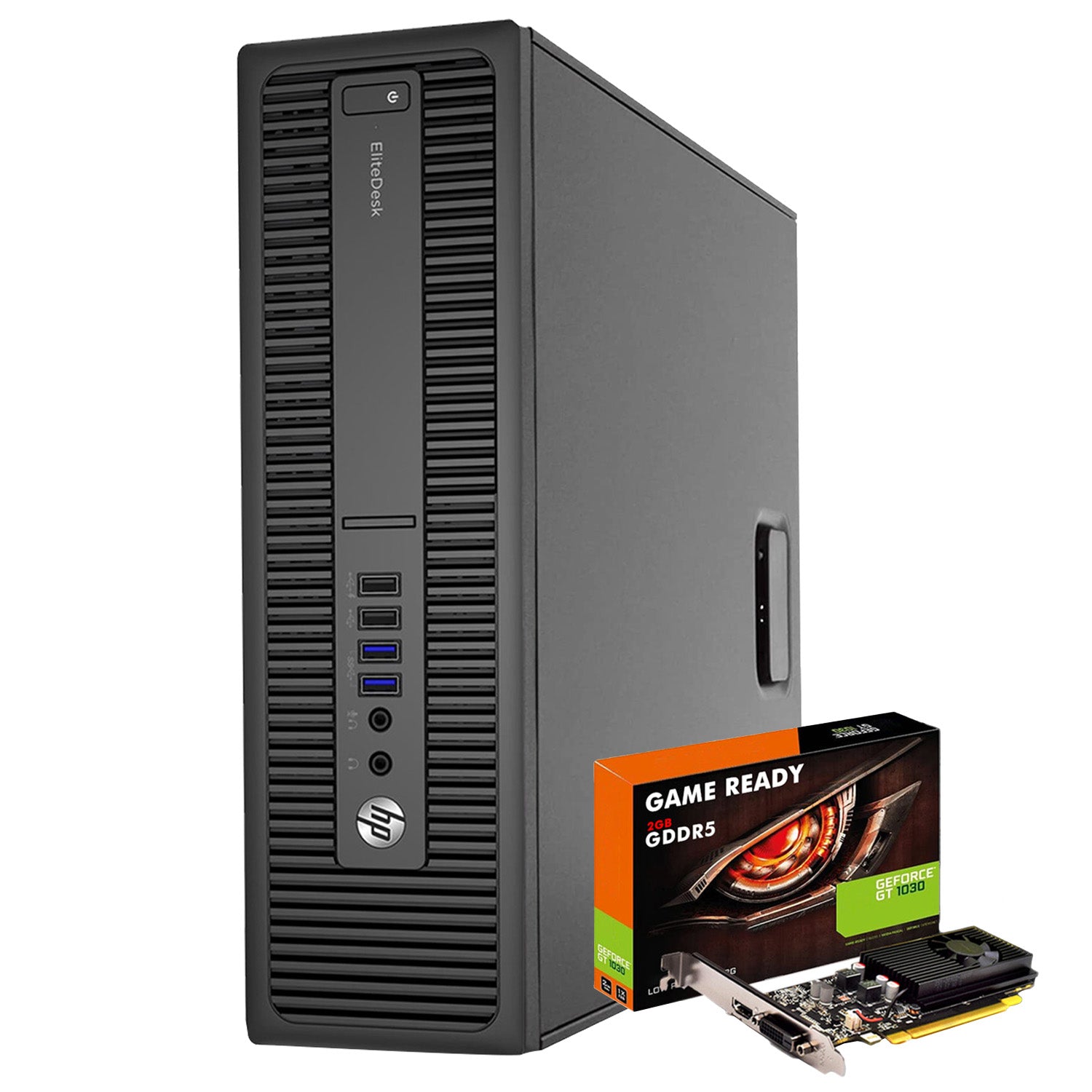 HP ProDesk SFF Desktop Computer with NVIDIA GeForce GT 1030 - AMD Radeon RX550 4GB | Intel Core i7-6700 Processor 3.40 GHz |8GB - 32GB DDR4 RAM| 256GB - 1TB SSD| Windows 10 Pro WIFI with Keyboard & Mouse - Refurbished
