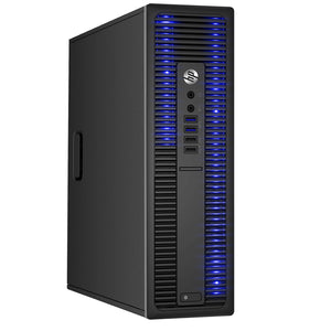 RGB Lights Desktop Computer - HP ProDesk i7 4770 3.4 GHz 16GB RAM 1TB SSD Win 10 Pro WIFI, Gaming Keyboard & Mouse - Refurbished