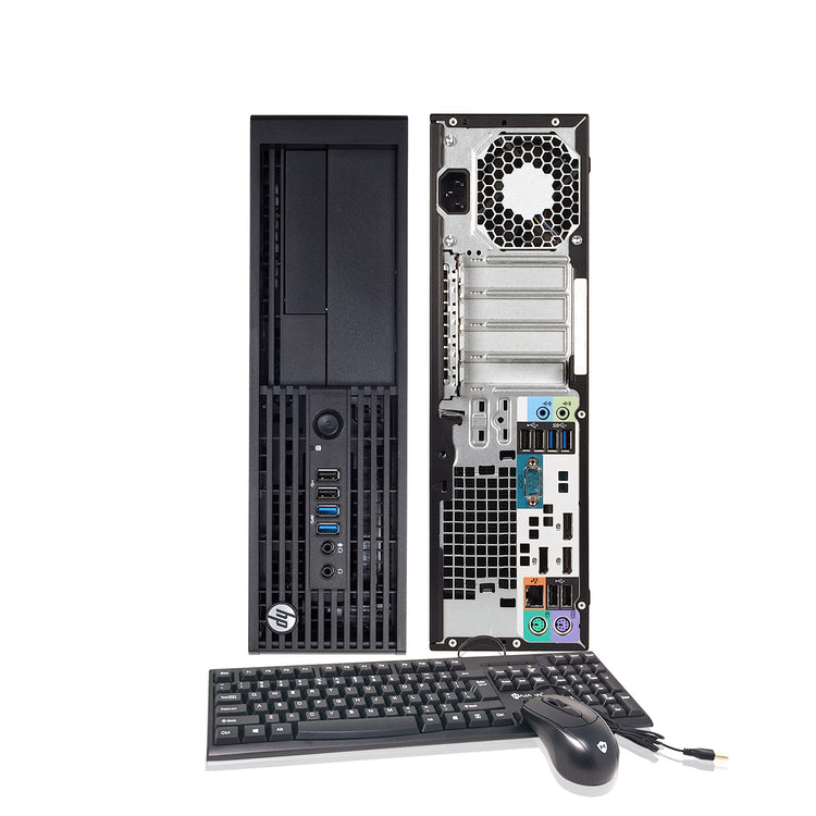 HP Workstation Z230 SFF Desktop PC Computer Core i5 4th Gen 4570 Upto 3.60 Ghz| 8GB - 32GB DDR3|256GB SSD - 1TB SSD| Win 10 Pro - 64 Bit New Keyboard & Mouse Combo WiFi Adapter