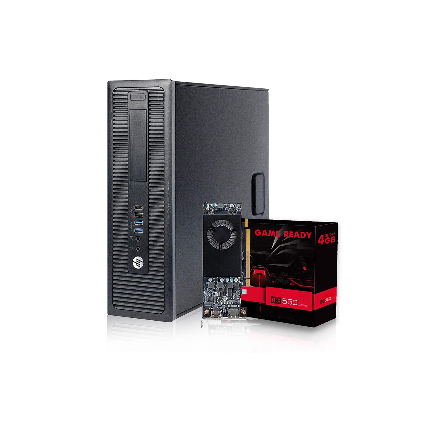 HP ProDesk SFF Desktop Computer with NVIDIA GeForce GT 1030 - AMD Radeon RX550 4GB | Intel Core i7-6700 Processor 3.40 GHz |8GB - 32GB DDR4 RAM| 256GB - 1TB SSD| Windows 10 Pro WIFI with Keyboard & Mouse - Refurbished