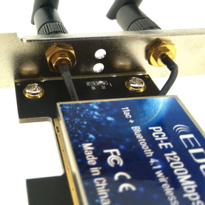 PCIe Wireless Adapter Dual Band AC 1200Mbps Card EDUP EP-9620 for WiFi Bluetooth