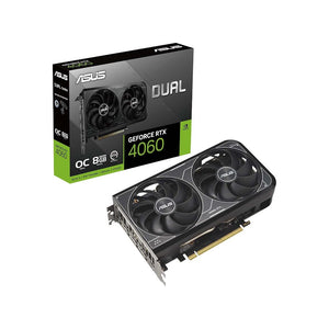 ASUS Dual GeForce RTX 4060 V2 OC Edition Graphics Card | Dual Ball Bearings and Axial-tech fan Design | 8GB GDDR6 | HDMI, 3x Display Port - (DUAL-RTX4060-O8G-V2)