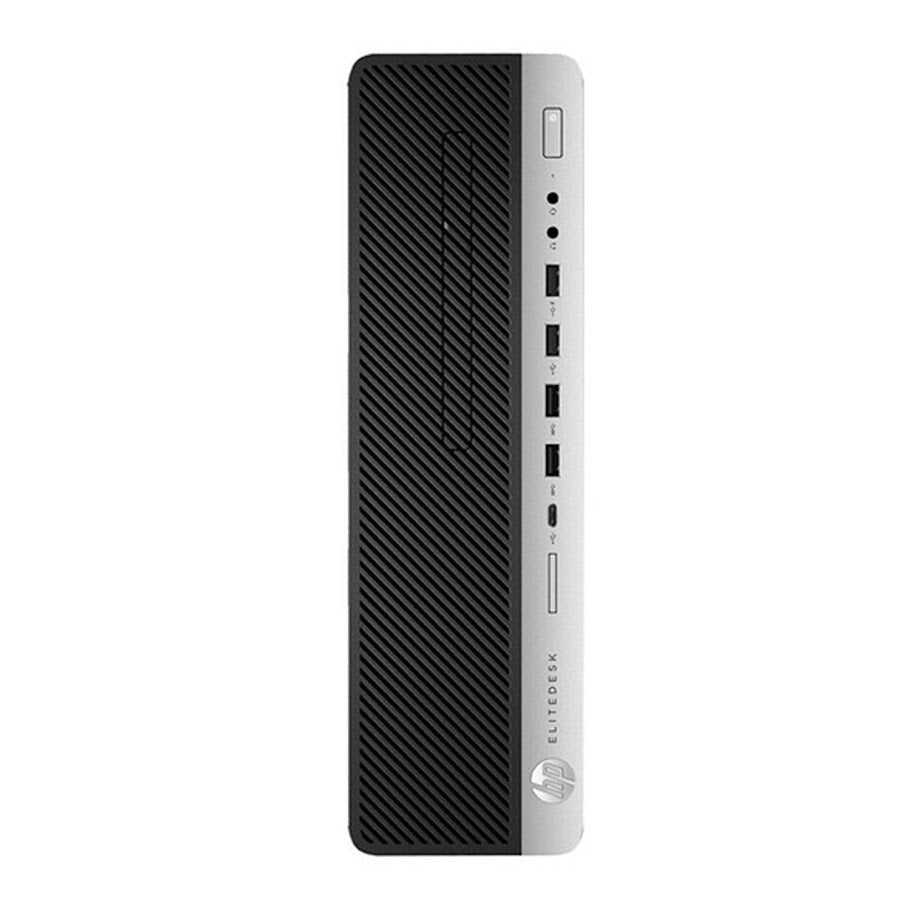 HP EliteDesk 800 G4 SFF Desktop PC - Intel Core i5 - 8th Gen Up to 4.10 GHz Processor, 16GB DDR4 RAM, 512GB - 1TB SSD, Windows 11Pro, New 24/27 inch FHD Monitor, RGB Speaker / SoundBar / Headset - Refurbished