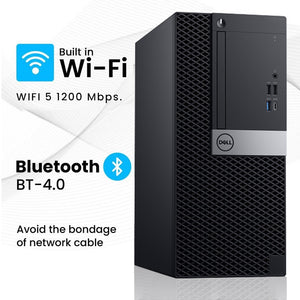 Dell OptiPlex 7070 Tower High Performance Business PC, Intel i5 - 8th Gen / 9th Gen Processor, 16GB - 32GB DDR4 RAM, 512GB - 2TB SSD, OS - Windows 11 Pro, Built-in WiFi - Refurbished