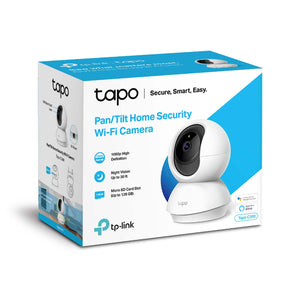 Tapo TP - Link C200, Pan/Tilt 360 Degree Home Security Wi-Fi Camera, 1080p Night Vision and SD Card Storage, Works With Alexa & Goggle Home - (TAPO C200)