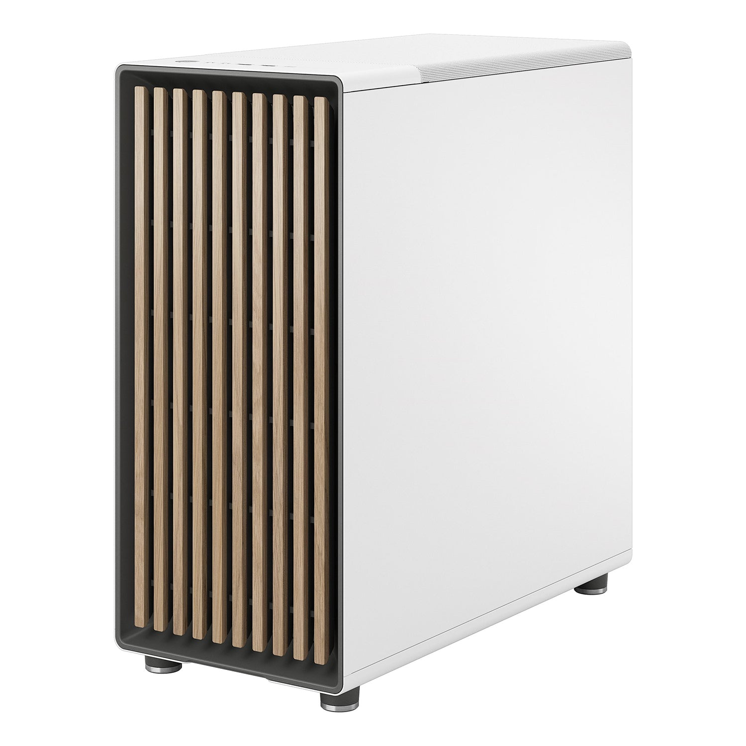 Fractal Design North ATX Mid Tower Chalk White Gaming PC Case - (FD-C-NOR1C-03)
