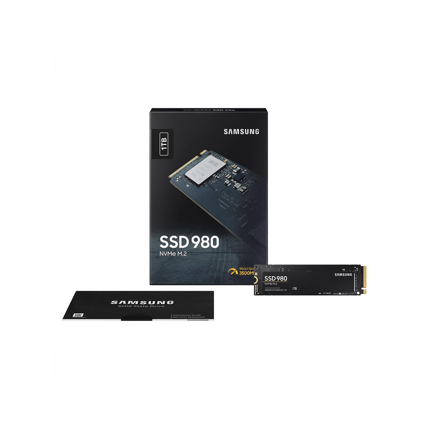 SAMSUNG 980 Internal Solid State Drive - 1TB NVMe M.2 SSD, PCIe Gen 3.0, NVMe 1.4, V-NAND (MZ-V8V1T0B/AM)