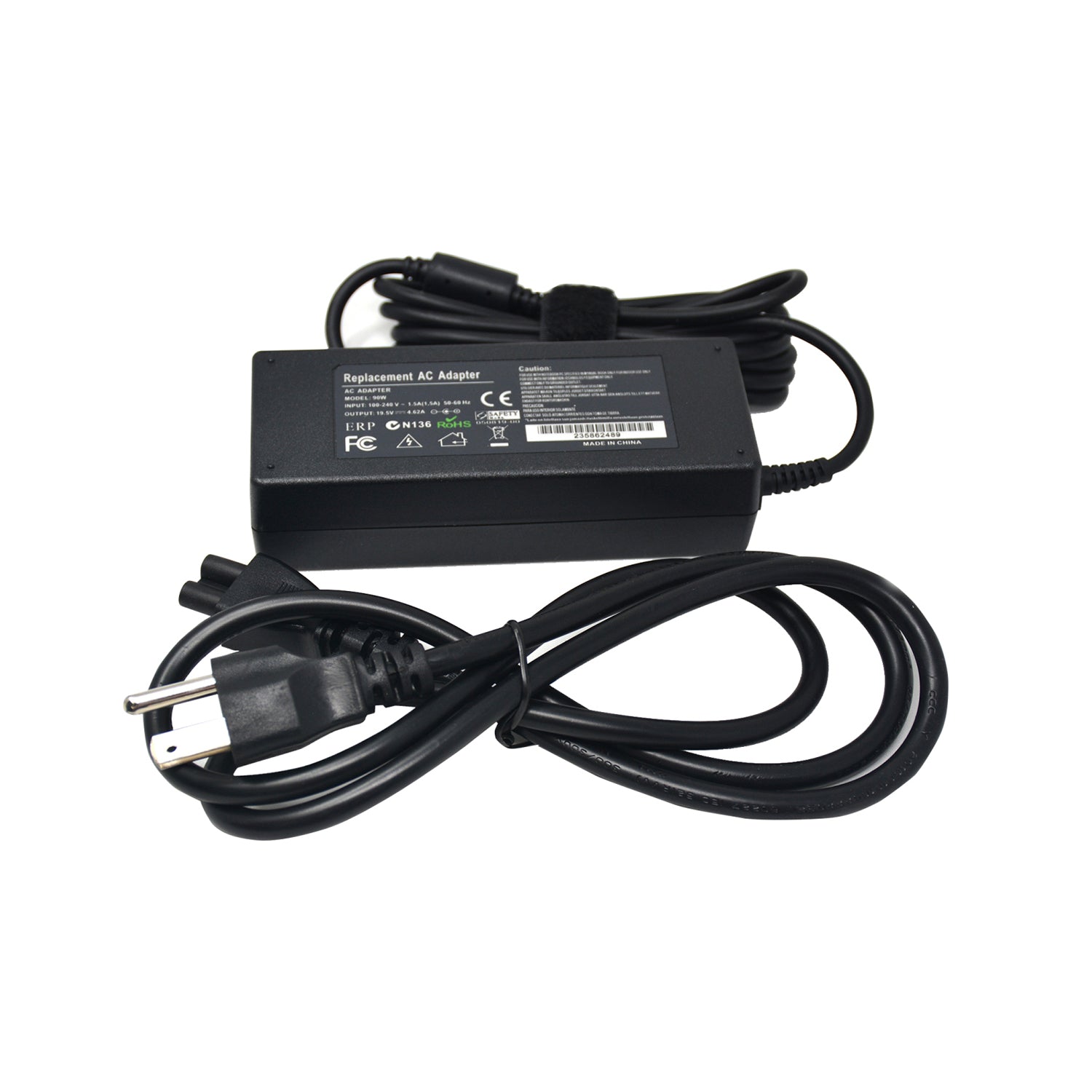 New Replacement Laptop Charger 90W 19.5V 4.62A AC Adapter for Dell Latitude, Inspiron, Precision Workstation, Power Supply Cord, E6220, E7450, U7809, 310-2862, 310-7743, 310-9047
