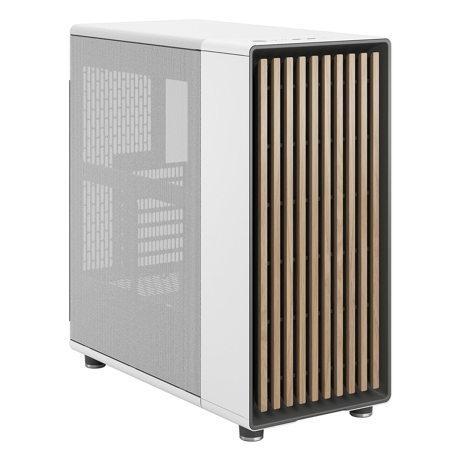 Fractal Design North ATX Mid Tower Chalk White Gaming PC Case - (FD-C-NOR1C-03)