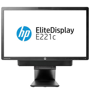 HP EliteDisplay E221c 22-Inch FHD WideScreen Monitor - IPS Panel Display With Built-In 720p HD Webcam Speaker, VGA / Display Port