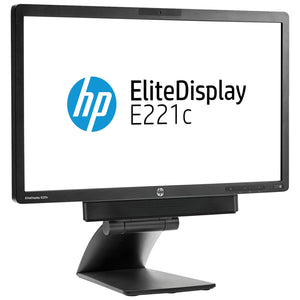 HP EliteDisplay E221c 22-Inch FHD WideScreen Monitor - IPS Panel Display With Built-In 720p HD Webcam Speaker, VGA / Display Port