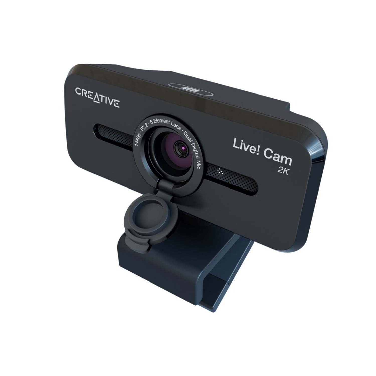 Creative Live! Cam Sync V3 Stunning 2K QHD Clarity, Webcam with 4X Digital Zoom and Built-in Mics, Compatibility With Windows PC and macOS - (73VF090000000)