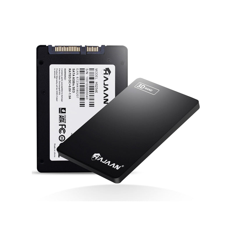 HAJAAN 256 GB Internal PC SSD- SATA III 6 Gb/s, 3D NAND TLC, 2.5”, Up to 550MB/s , Internal Solid State Drive for Laptop Tablet PC Desktop - 1 Year Warranty