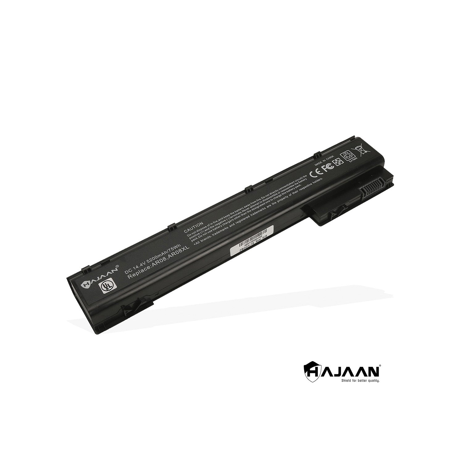 HAJAAN New Laptop Battery for HP ZBook 15 G1/G2, ZBook 17 G1/G2, 707614-121, 707615-141, AR08, AR08XL, HSTNN-1B4H, HSTNN-1B4I ( Li-ion, 5200mAh/75Wh, 8-Cells,14.4 V) 1 Year Warranty