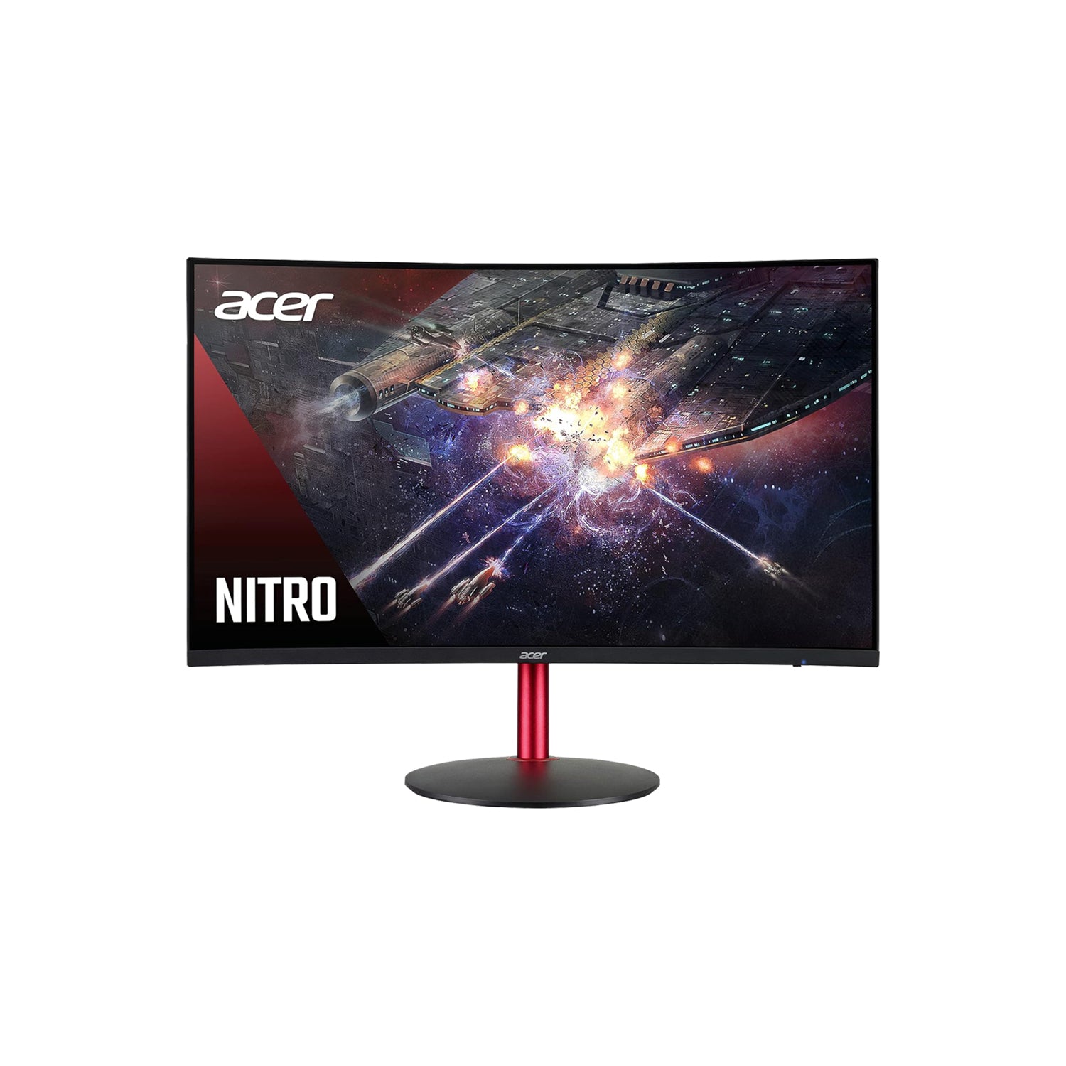 Acer XZ2 Nitro 1500R Curved Gaming Monitor (XZ322Q Pbmiiphx), 31.5 inch Full HD Widescreen, 120Hz Refresh Rate, LCD Display, VA Panel, AMD FreeSync Technology, Wall Mountable, HDMI, Display port - Refurbished