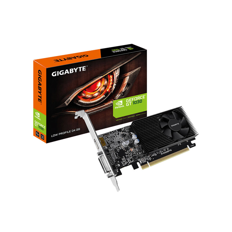 Gigabyte GeForce GT 1030 Low Profile DDR5 2GB Graphics Card, GV-N1030D5-2GL Computer Video Card HDMI, DVI