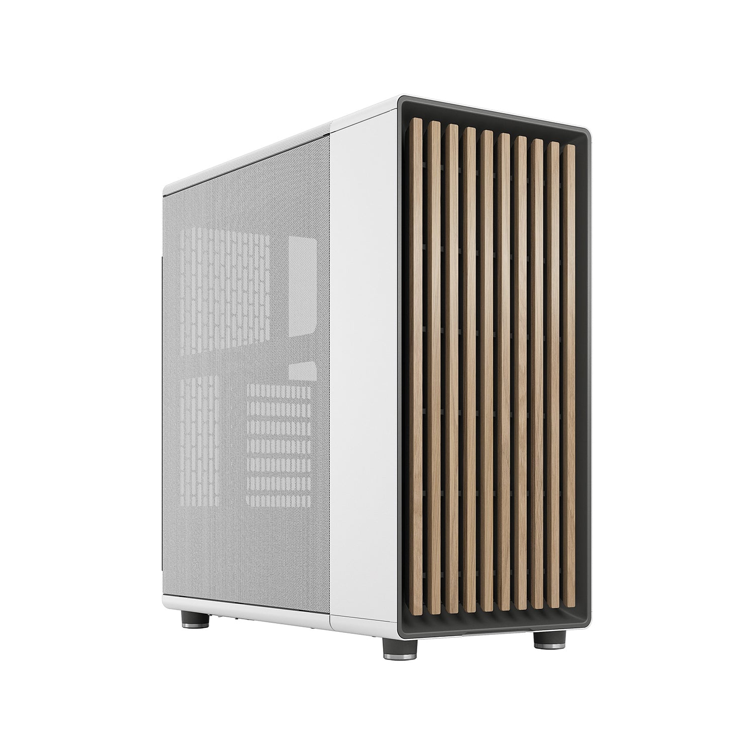 Fractal Design North ATX Mid Tower Chalk White Gaming PC Case - (FD-C-NOR1C-03)