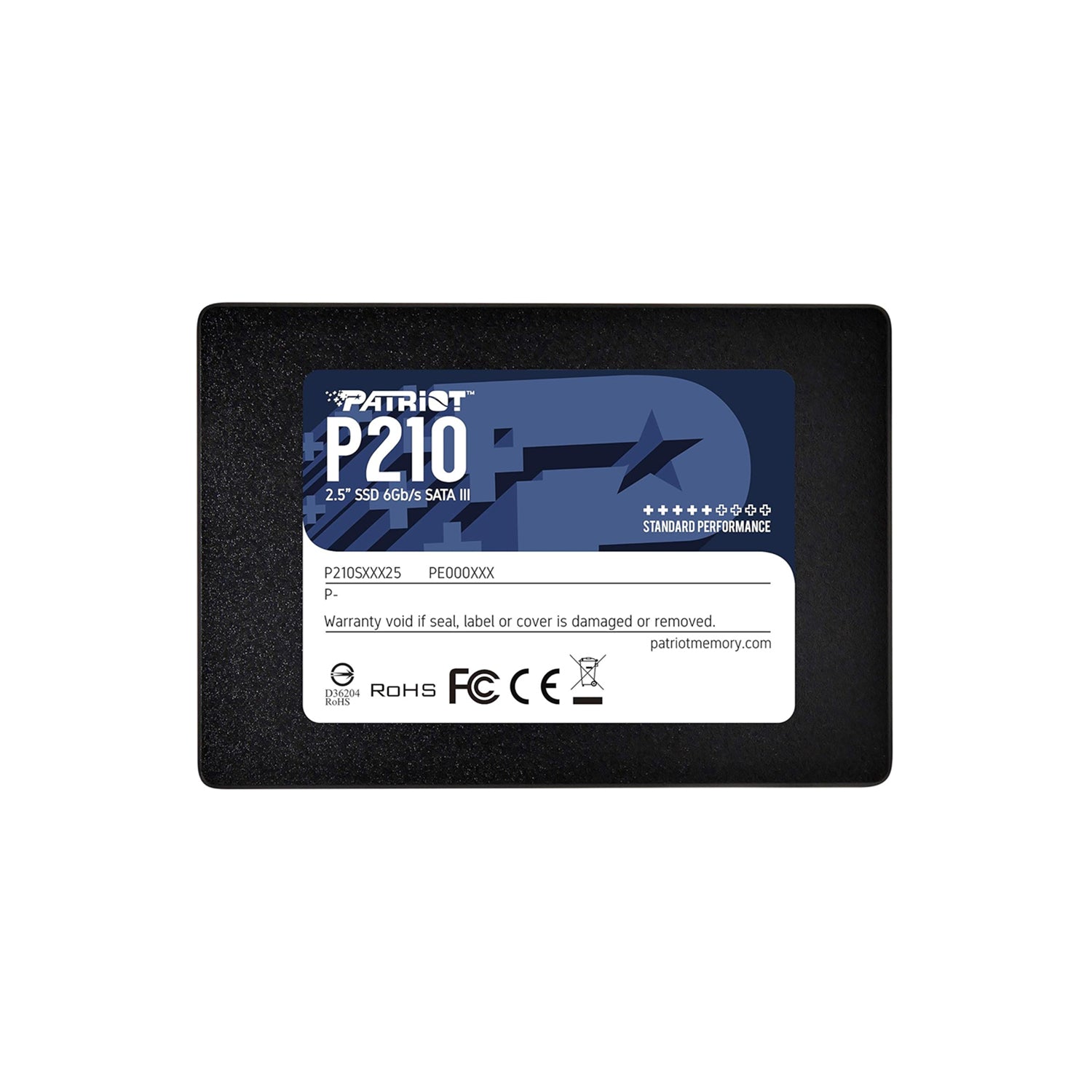 Patriot P210 SSD 2TB SATA 3, 2.5 Inches Internal Solid State, R/W Speed up to 520/430MB/s - (P210S2TB25)