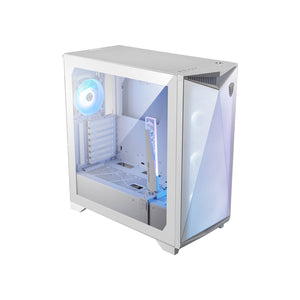 MSI MPG GUNGNIR 300R Airflow Mid-Tower ARGB Fan Gaming Case - Patented DIY friendly design with Omnidirectional Graphics Card - White / Black