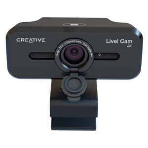 Creative Live! Cam Sync V3 Stunning 2K QHD Clarity, Webcam with 4X Digital Zoom and Built-in Mics, Compatibility With Windows PC and macOS - (73VF090000000)