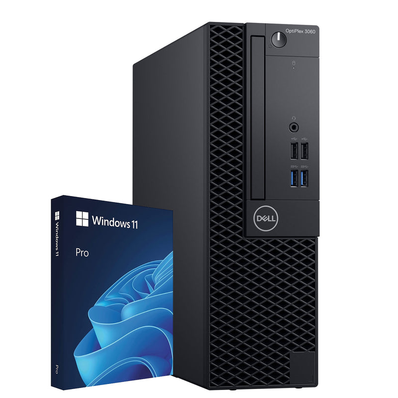 Dell OptiPlex 3060 SFF Desktop Computer PC, Intel Hexa-Core i5 - 8th Gen up to 4.10 GHz Processor - 16GB RAM, 128GB SSD, Windows 11 Pro, WIFI - Refurbished