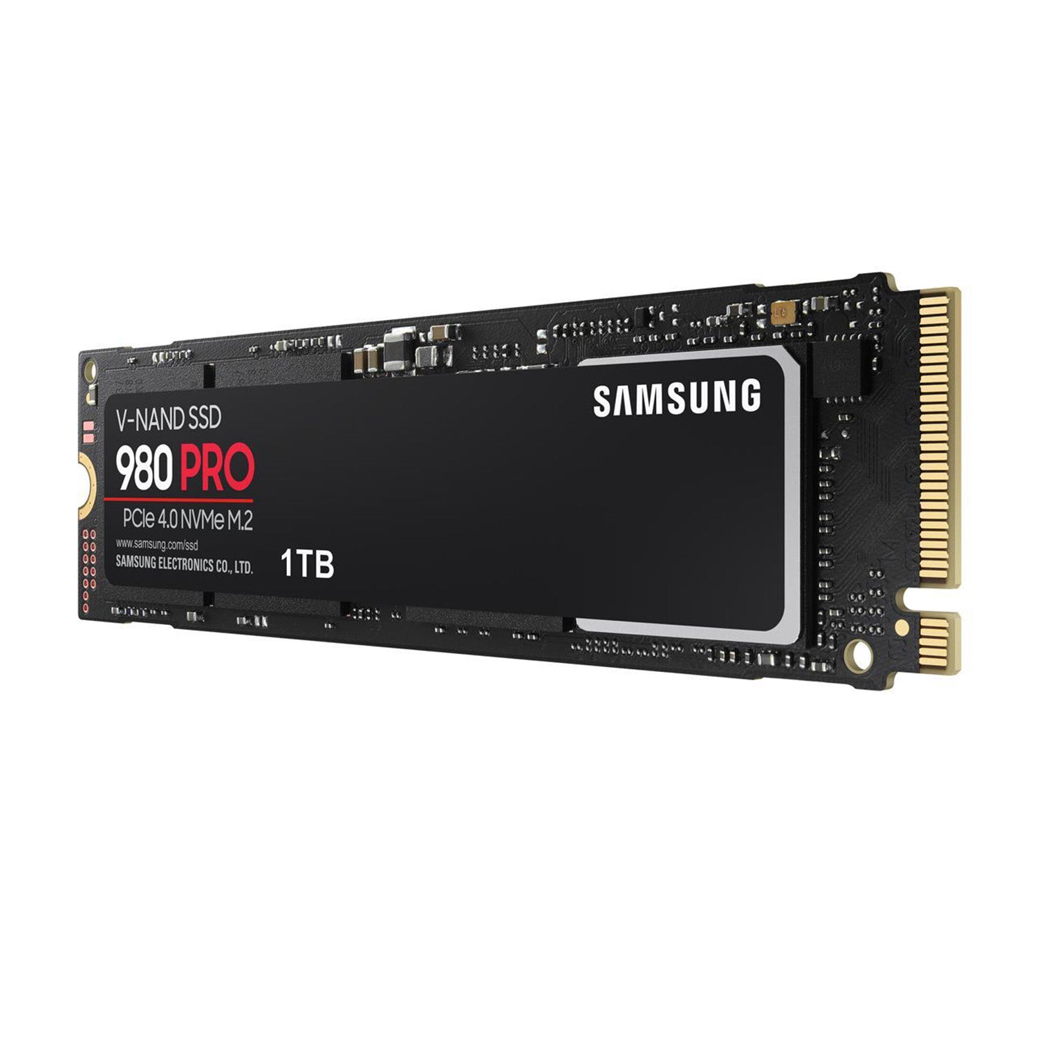 SAMSUNG 980 PRO Internal Solid State Drive, 1TB NVMe SSD, PCIe Gen 4.0, NVMe 1.3c, V-NAND 3-bit MLC, M.2 Form Factor (MZ-V8P1T0B/AM)
