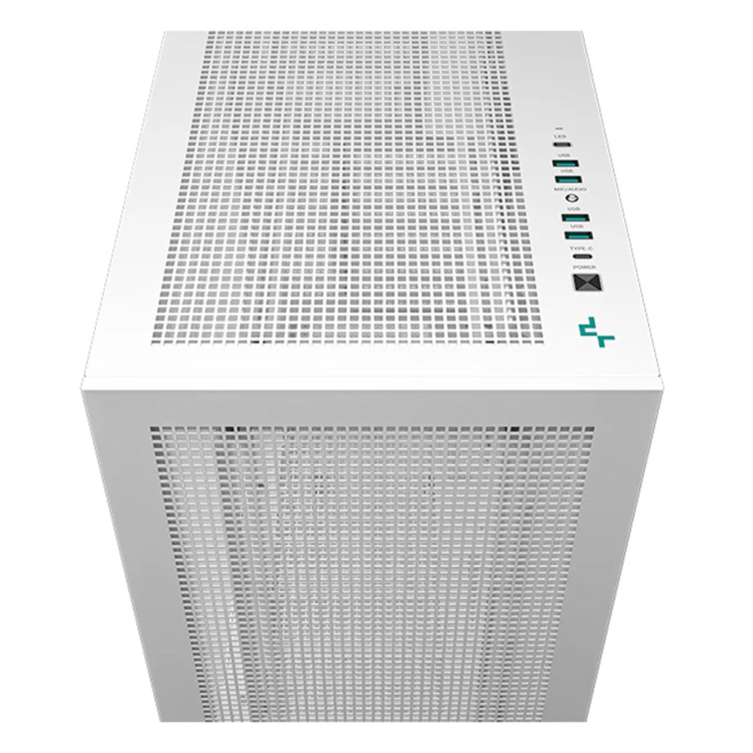 DeepCool MORPHEUS WH Mini Tempered Glass - Dual real-time digital display With Trinity of Fans - White (R-MORPHEUS-WHAPA1-A-1)