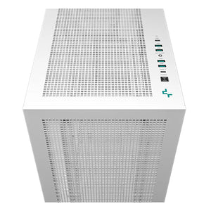 DeepCool MORPHEUS WH Mini Tempered Glass - Dual real-time digital display With Trinity of Fans - White (R-MORPHEUS-WHAPA1-A-1)