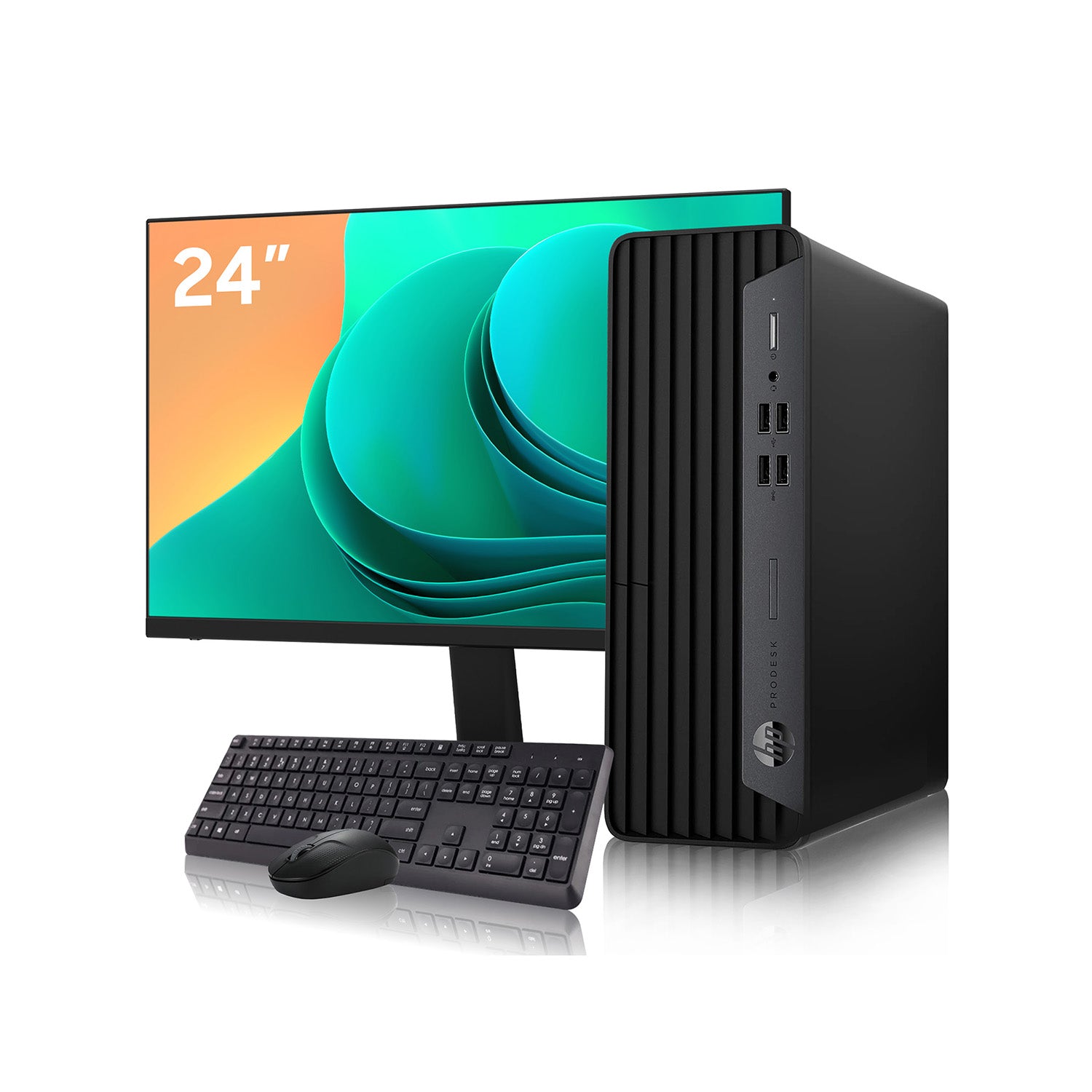 HP ProDesk 400 G7 SFF Business Desktop With 24/27-Inch FHD Monitor | Intel Core i5/ i7 Processor | 16GB DDR4 RAM | 256GB - 512GB SSD | WINDOWS 11 PRO - Refurbished