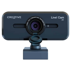 Creative Live! Cam Sync V3 Stunning 2K QHD Clarity, Webcam with 4X Digital Zoom and Built-in Mics, Compatibility With Windows PC and macOS - (73VF090000000)