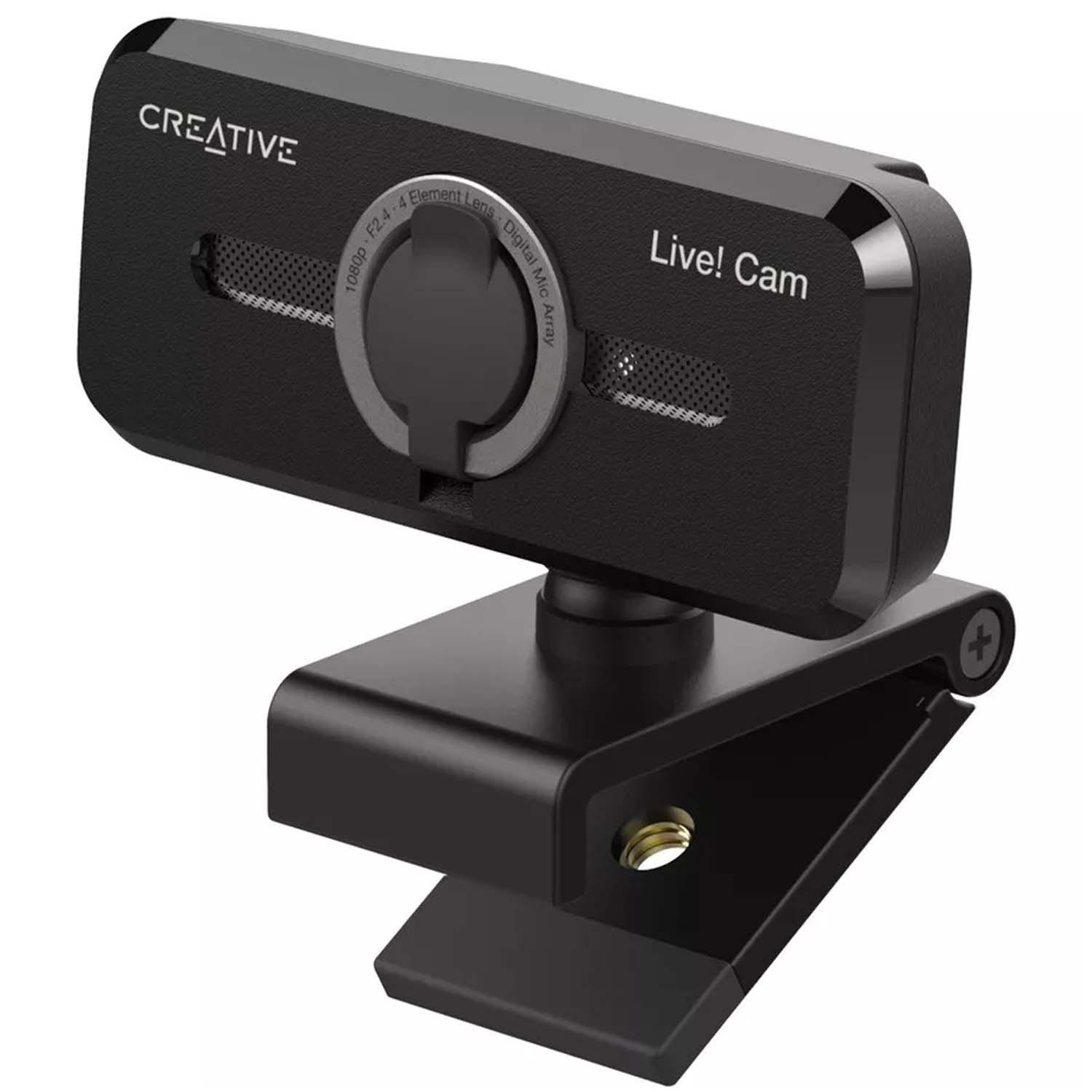 Creative Live! Cam Sync 1080p V2 | Webcam with Auto Mute and Noise Cancellation for Video Calls | Compatibility With Windows PC and macOS - (73VF088000000)