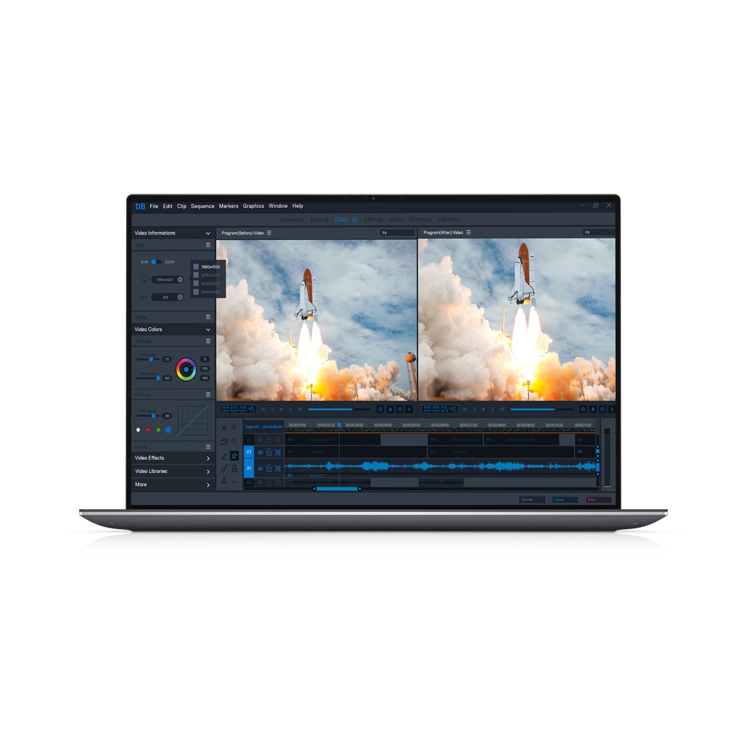 Dell Precision 5550 Workstation FHD Laptop | i9-10885H 16GB RAM 512GB NVMe SSD NVIDIA T2000 4GB Windows 11 Pro - Refurbished (Grade A-)