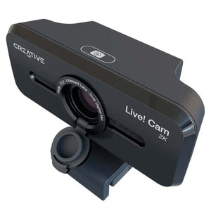 Creative Live! Cam Sync V3 Stunning 2K QHD Clarity, Webcam with 4X Digital Zoom and Built-in Mics, Compatibility With Windows PC and macOS - (73VF090000000)