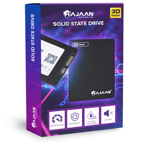 HAJAAN 256 GB Internal PC SSD- SATA III 6 Gb/s, 3D NAND TLC, 2.5”, Up to 550MB/s , Internal Solid State Drive for Laptop Tablet PC Desktop - 1 Year Warranty