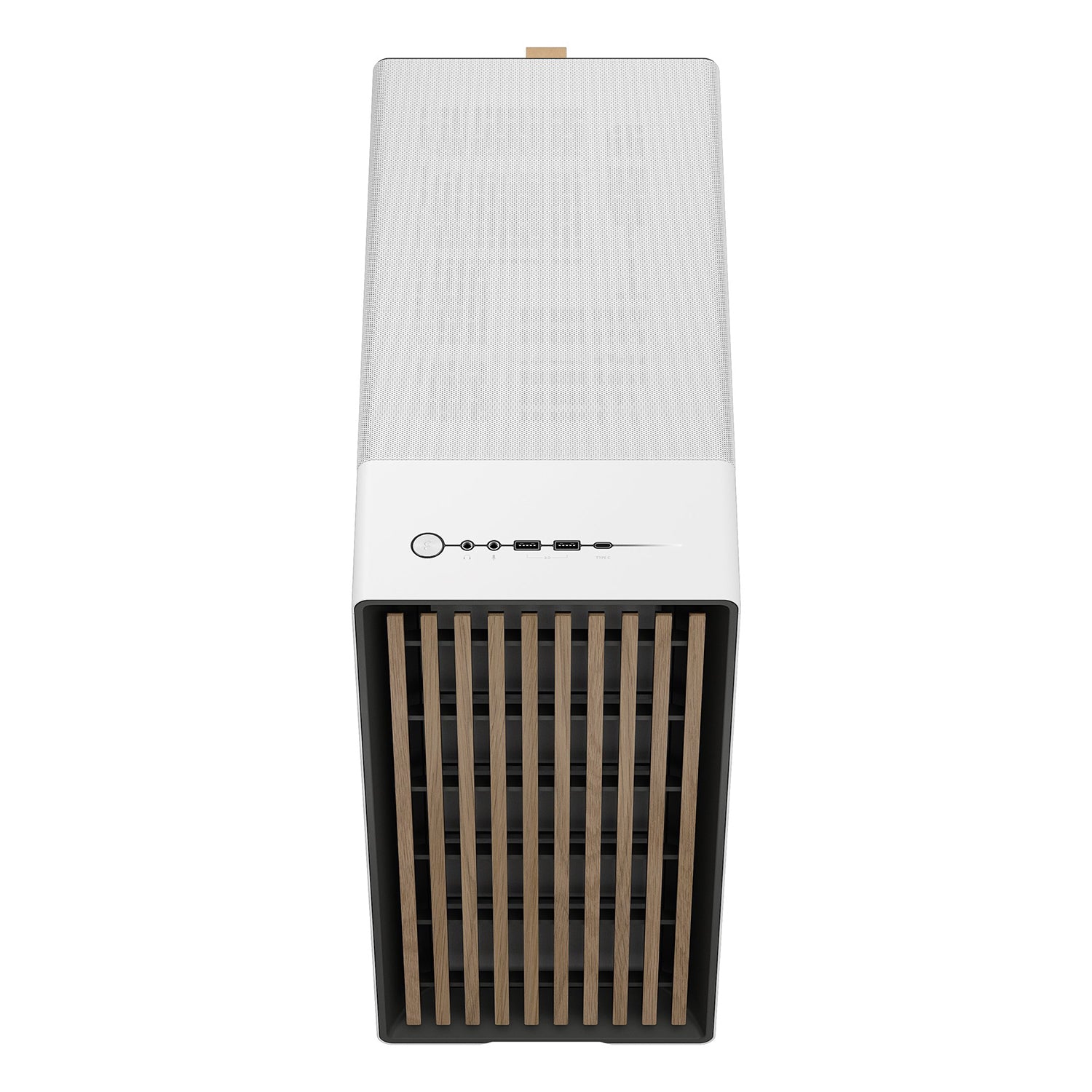 Fractal Design North ATX Mid Tower Chalk White Gaming PC Case - (FD-C-NOR1C-03)