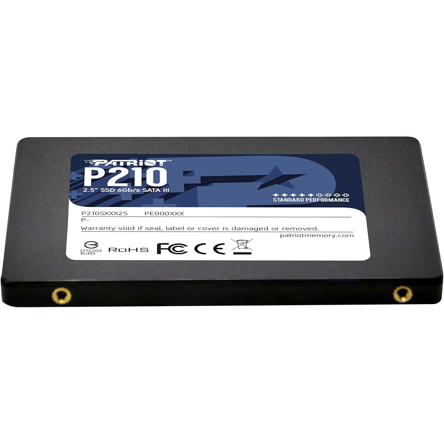 Patriot P210 SSD 2TB SATA 3, 2.5 Inches Internal Solid State, R/W Speed up to 520/430MB/s - (P210S2TB25)