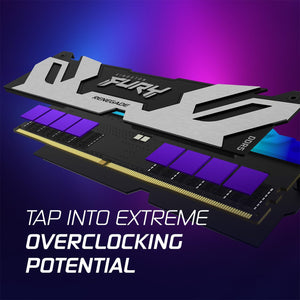 Kingston Fury 32GB (2x16GB) Technology Desktop Memory, CL32 DIMM Kit of 2 Fury Renegade RGB RAM - KF564C32RSAK2-32