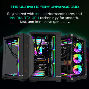 HAJAAN Liquid Cooled Gaming PC, Ryzen 7 9700X Up to 5.5 GHz Processor, GeForce RTX 5060 Graphics Card, 32GB DDR5 RAM, 1TB NVMe SSD, WiFi 6, Bluetooth / Windows 11 Pro, PhantomX