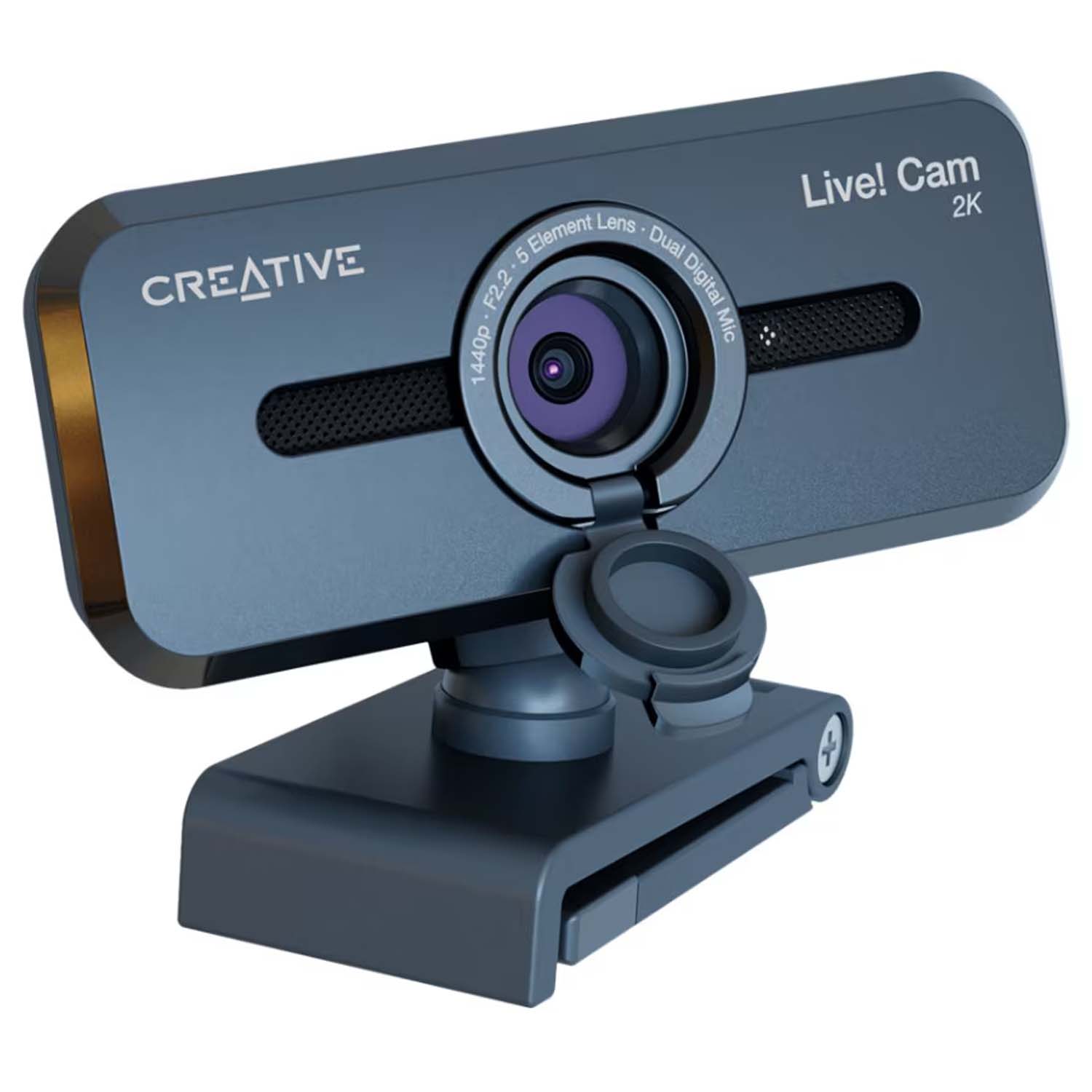 Creative Live! Cam Sync V3 Stunning 2K QHD Clarity, Webcam with 4X Digital Zoom and Built-in Mics, Compatibility With Windows PC and macOS - (73VF090000000)