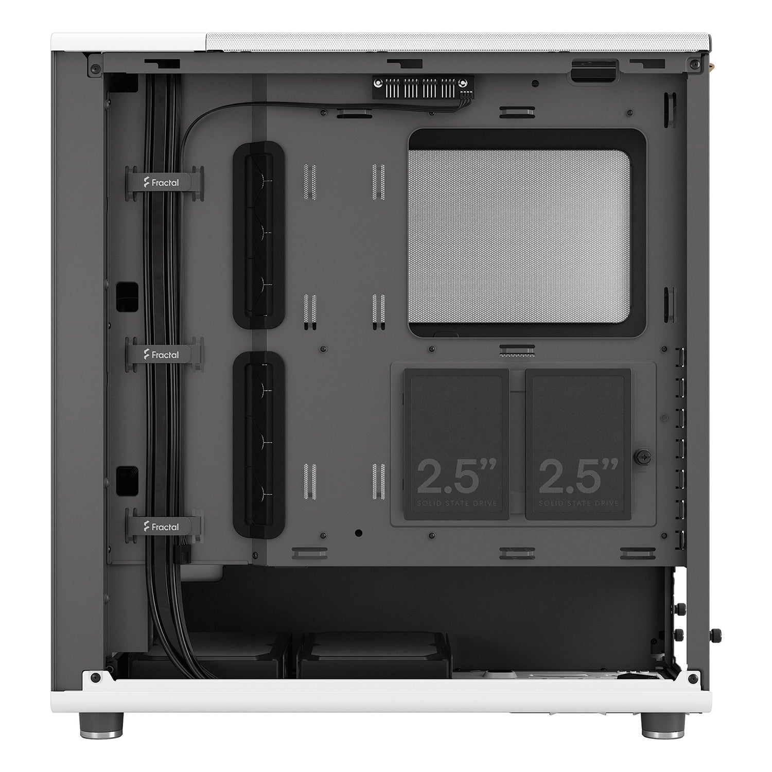 Fractal Design North ATX Mid Tower Chalk White Gaming PC Case - (FD-C-NOR1C-03)