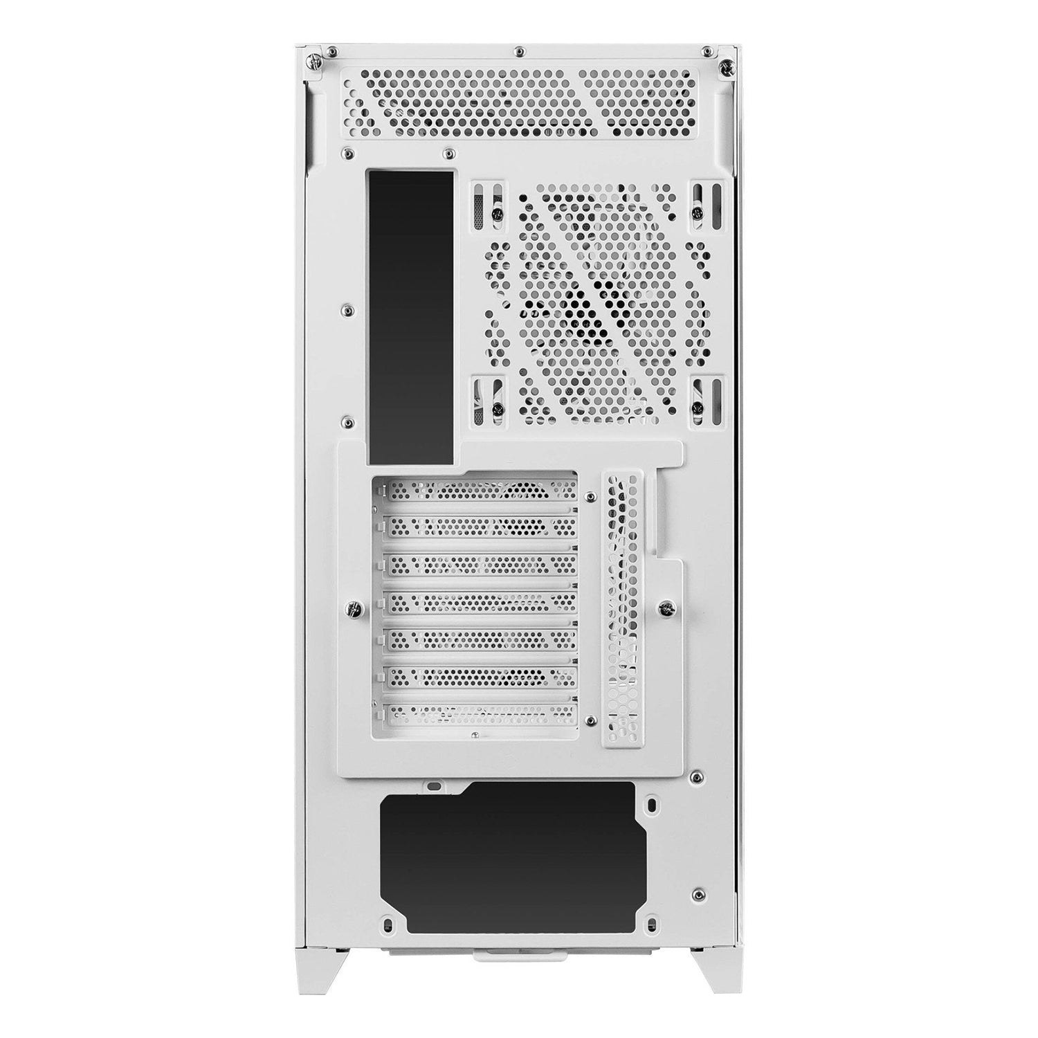 MSI MPG GUNGNIR 300R Airflow Mid-Tower ARGB Fan Gaming Case - Patented DIY friendly design with Omnidirectional Graphics Card - White / Black
